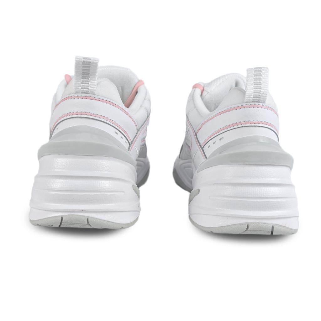 Nike M2K Tekno Line Meow Pink Abrasion Resistant Breathable Low Top Chunky Sneakers Women's White AO3108-100(team352-)