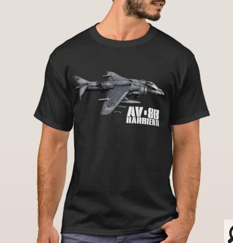 

AV8B Harrier II Groundattack Aircraft TShirt Summer Cotton Short Sleeve ONeck Mens T Shirt New S3XL S
