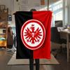 1 STuks Frankfurt Voetbal Print Flanellen Deken, Hoge Kwaliteit Alle Seizoenen, Woondecoratie, Warmte en Comfort, Perfect voor Kerstcadeaus