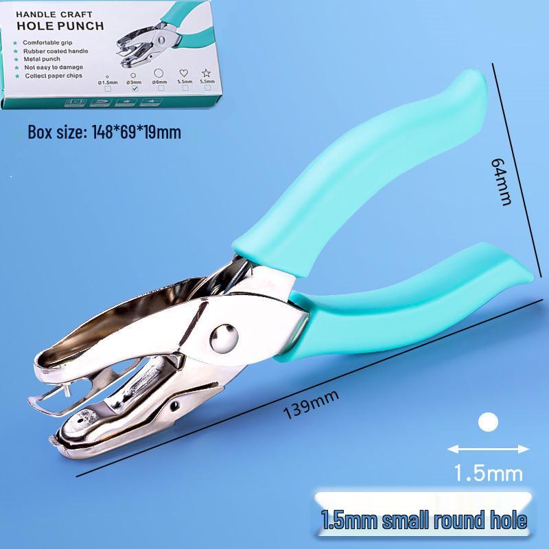Heart-Shaped Metal Single Hole Punch for Loose-Leaf Papers – Ideal for Students and Crafts
