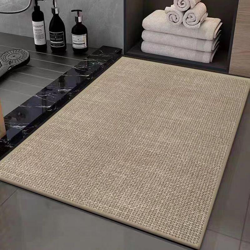 Absorbent Non-Slip Linen Bathroom Floor Mat 40x60cm