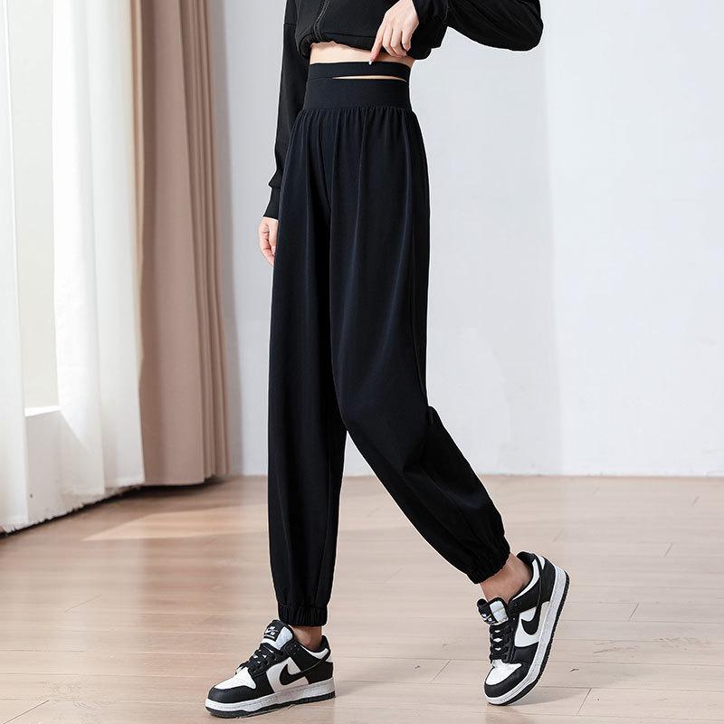 

Женский быстросохнущий спортивный комплект с защитой от солнца - Летне-осенняя одежда для бега, йоги, тренажерного зала и брюки L (Based on Bust and Waist)