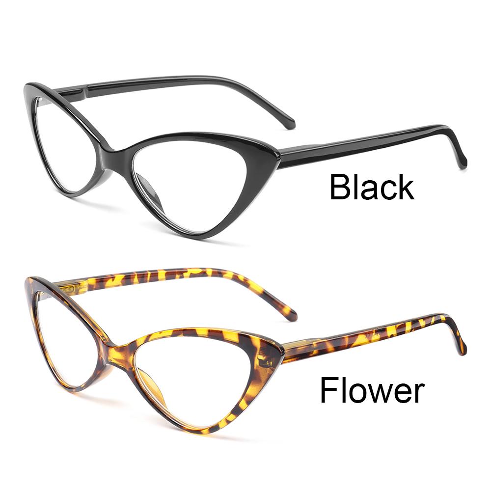 Fashion Cat Eyes Reading Glasses Ultralight Small Frame Clear Lens Presbyopic Eyeglasses For Women Men With +1.0 To +4.0