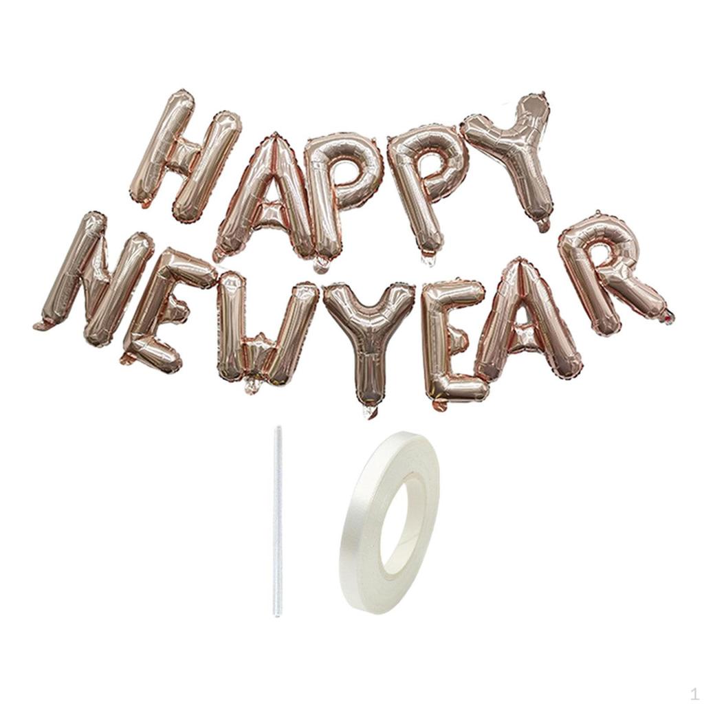 Happy Year-Ballon-Aluminiumfilm-Cartoon-Hängebanner für die Haustür