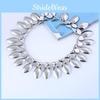 Metal Necklace Fashion With Smooth Leaf Design And Versatile Style For Gift