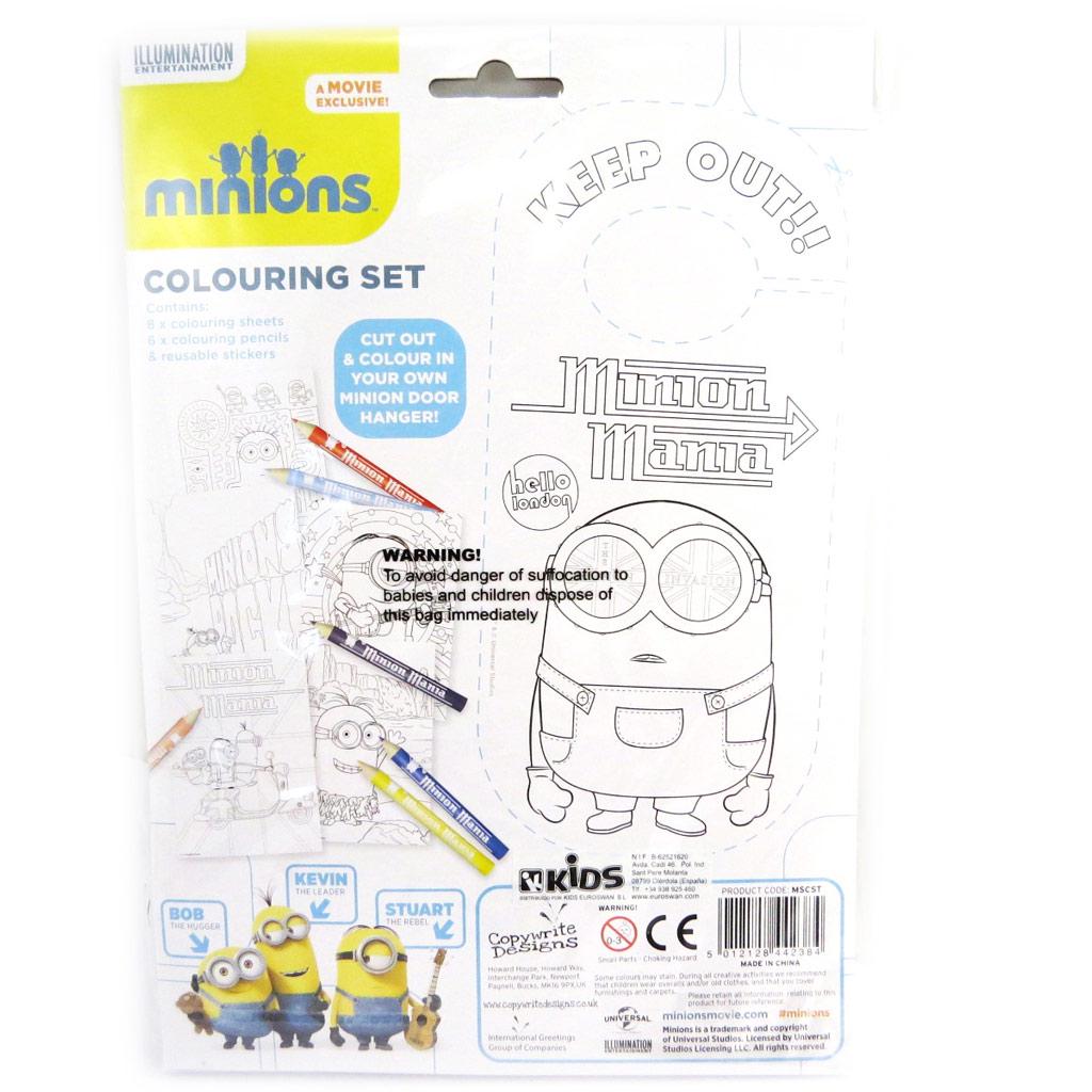 Minions [M8325] - Set coloriage poster 'Minions' (21x19)