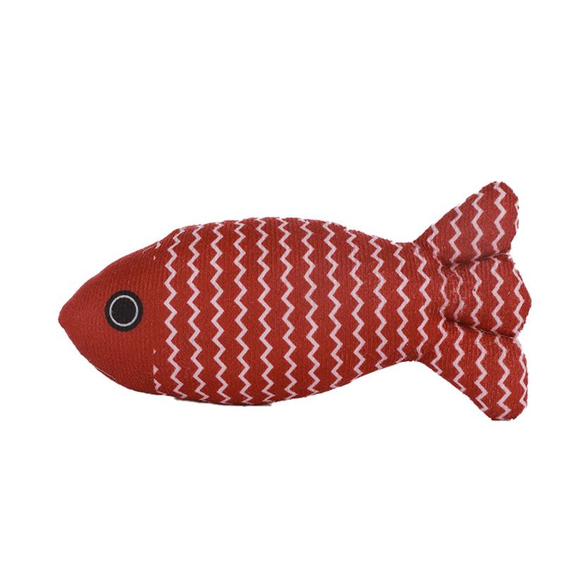 Realistic Eco-Friendly Catnip Artificial Fish Soft Interactive Chew Toy Bite-Resistant for Indoor Cats Chewing Relaxing Opp Bag