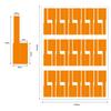 Cord Tags A4 Self-Adhesive Label Cable Tags Cable Label Self Adhesive Waterproof Network Wire Sticker A4 Waterproof