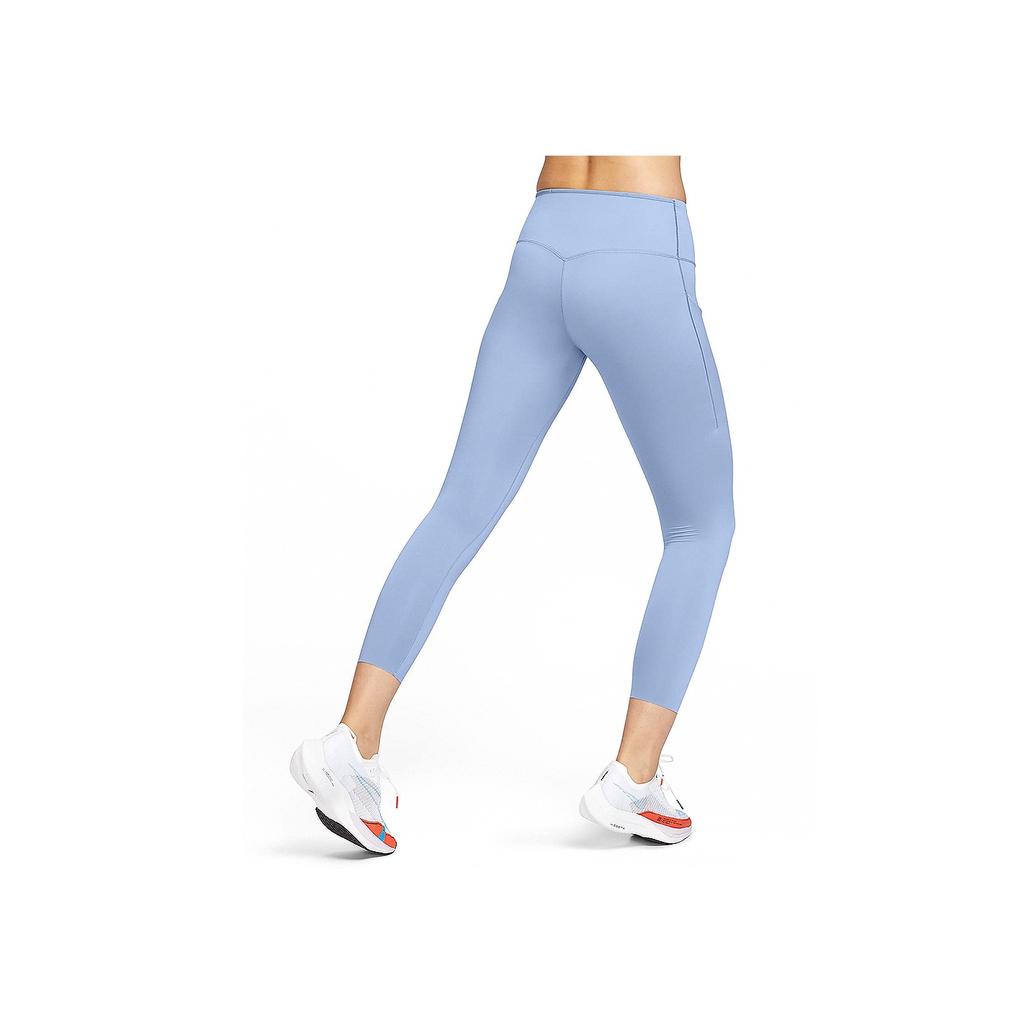 Nike Go FlyEase High-Intensity Mid-Rise Pocket Leggings Women Bottoms Slate-Grey Blue DQ5695-493