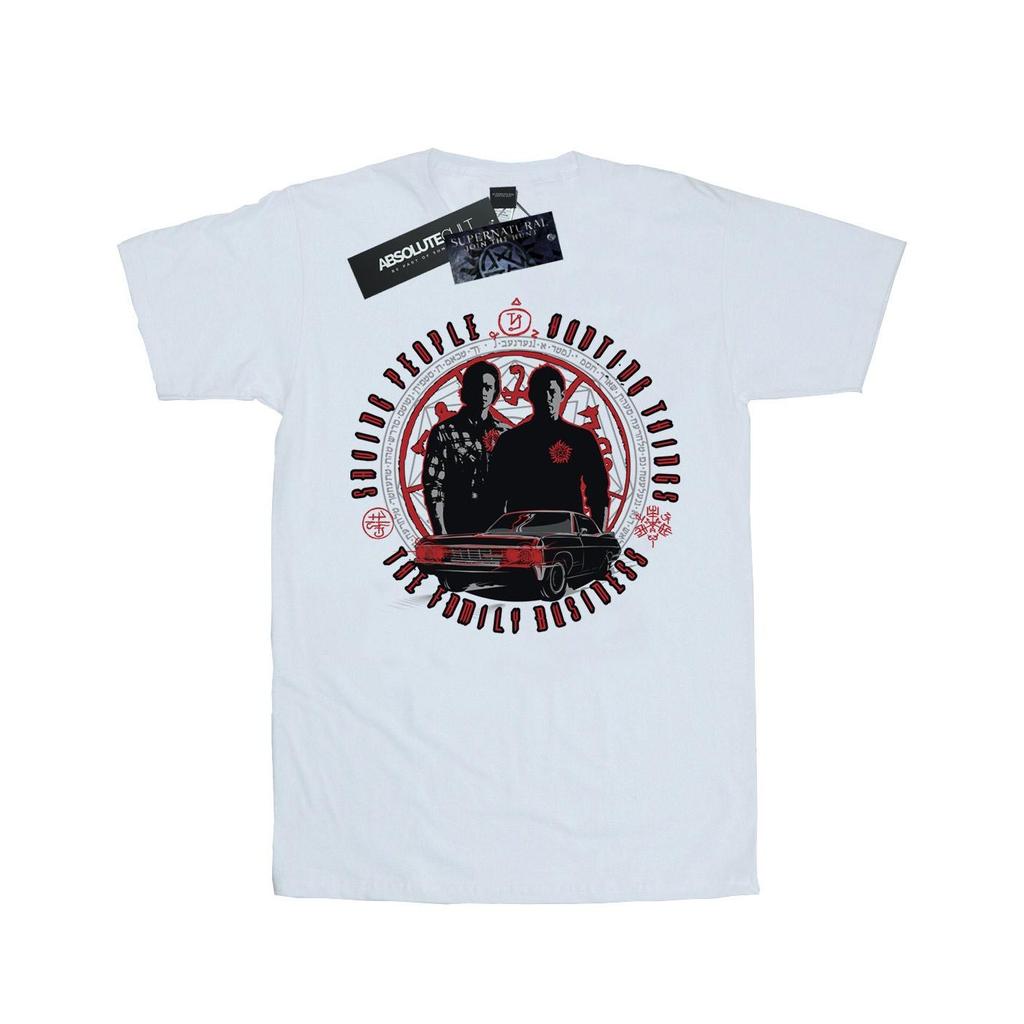 Supernatural Womens/Ladies Family Business Cotton Boyfriend T-Shirt