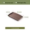 ZISIZ Black Walnut Wood Serving Tray