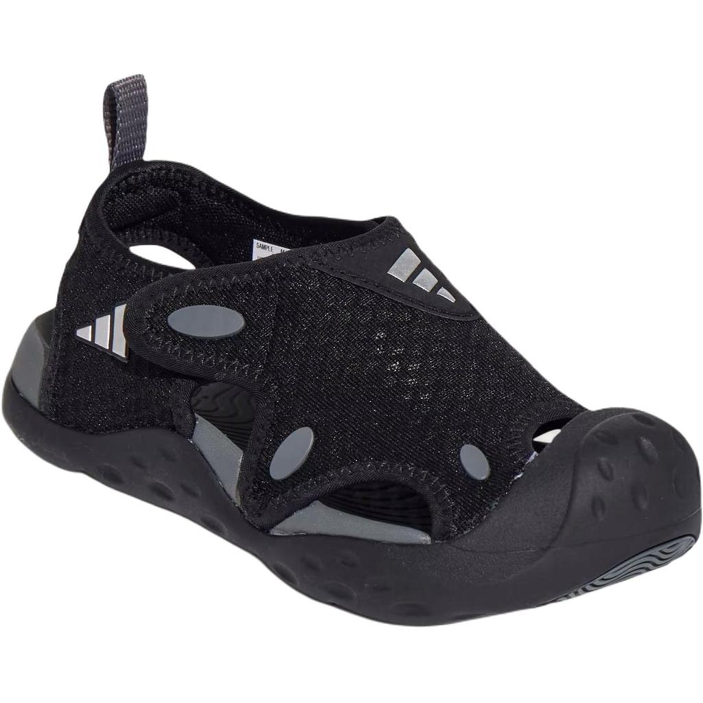 Adidas STARSTRIDE Slip Resistant Abrasion Resistant Low top Sandal Black Kids' KI8906