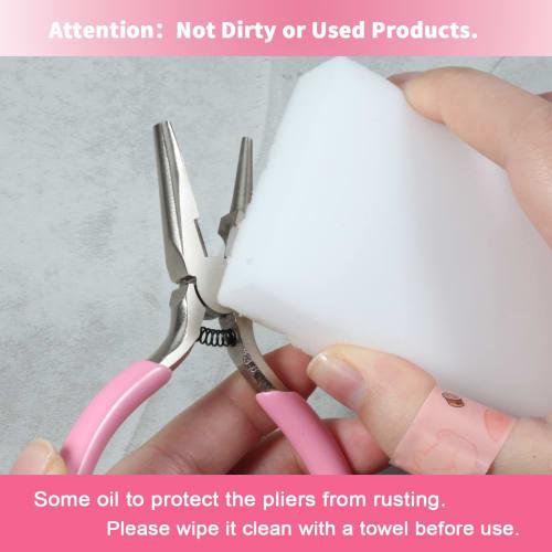 LEONTOOL Pin Bending Pliers, Round Nose Pliers with Groove, Single-Sided Round Nose Pliers, Wire Loop Pliers with Circular Cutting Blade, Single-Sided