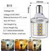 Mini LED Corn Bulb E27 E26 E14 E12 B22 B15 9W no/flicker base 6500k White Warm Lamp lamp 85/265V Cold 3/colors living 2835/SMD