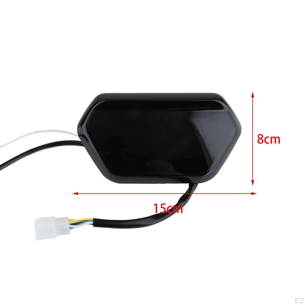 Electric Bike Speedometer LED Digital Display Meter Easy Installation Sturdy Lightweight Multiuse