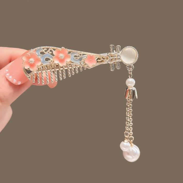 Elegant Hanfu Butterfly Hair Clip with Tassel Accent – Exquisite Chinese Style Side Hairpin