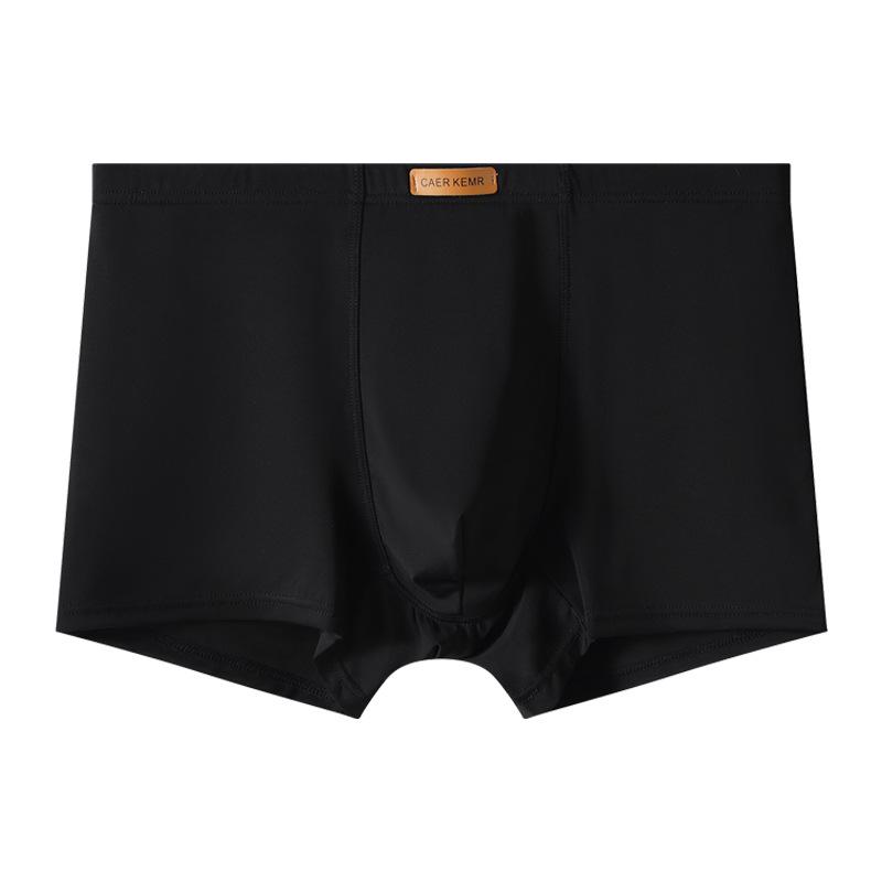 Men's Seamless Ice Silk Luxury Boxer Briefs - Breathable, Comfortable, Plus Size Available