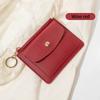 New Ultra-thin Card Bag, Short Zipper Women's Wallet, Fashionable and Simple Keychain, Coin Change Bag.