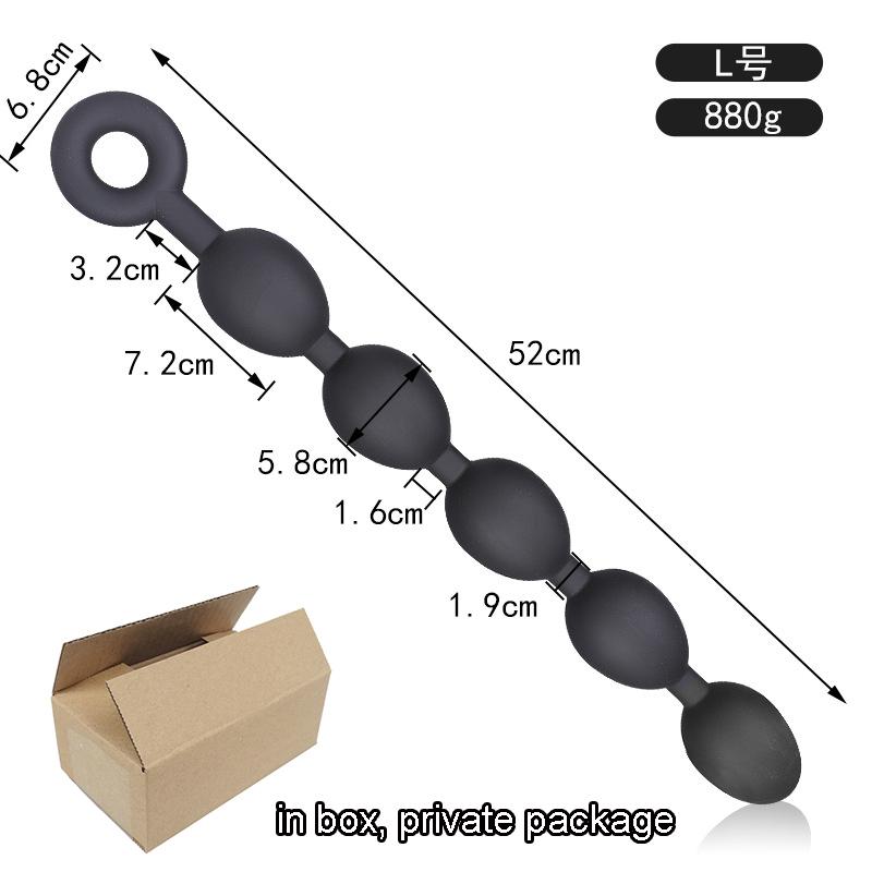 S/M/L Long Anal Plug Prostate Massage Silicone Butt Plug Enhancer Anal balls Sex Toys For Women Men Vaginal Ball Anal Toys
