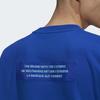 Adidas Originals Big Trefoil Logo Print Loose Round Neck Short Sleeve T-Shirt Men Tops Blue H16237