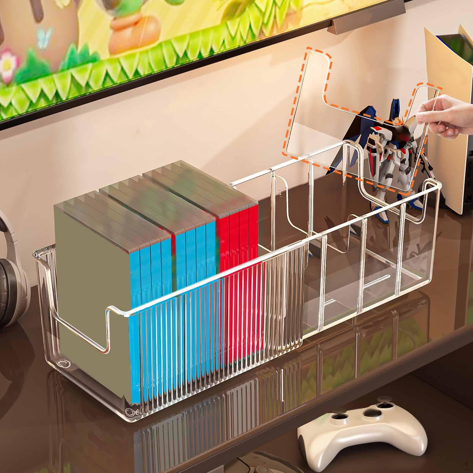 

Expandable Game Card Storage Case Protection Clear Display Holder Organizer Box for