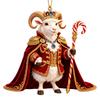 Shining Goat Hanging Ornament Set Acrylic Animal Hanging Decoration Keychain  Holiday Party Decor