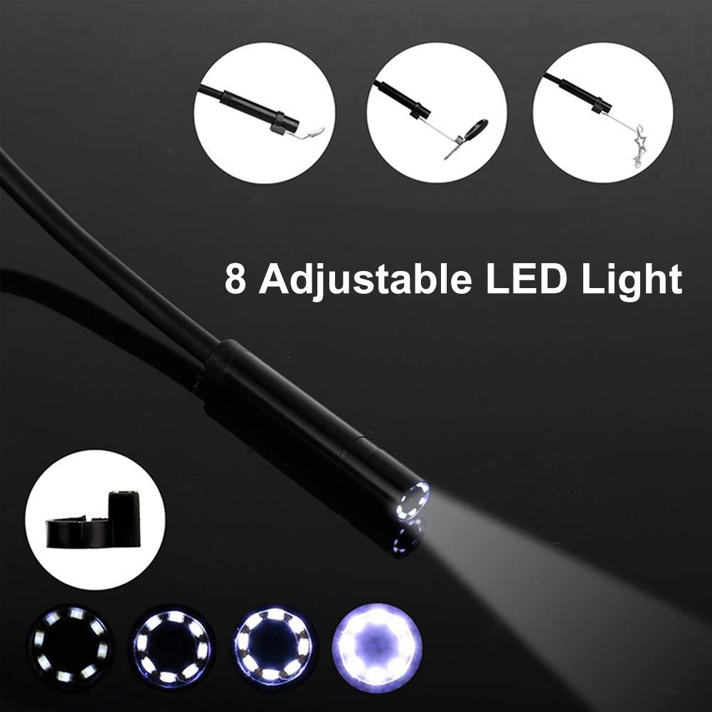 LED HD Wireless Endoscope WiFi Borescope Inspection Camera for iPhone Android