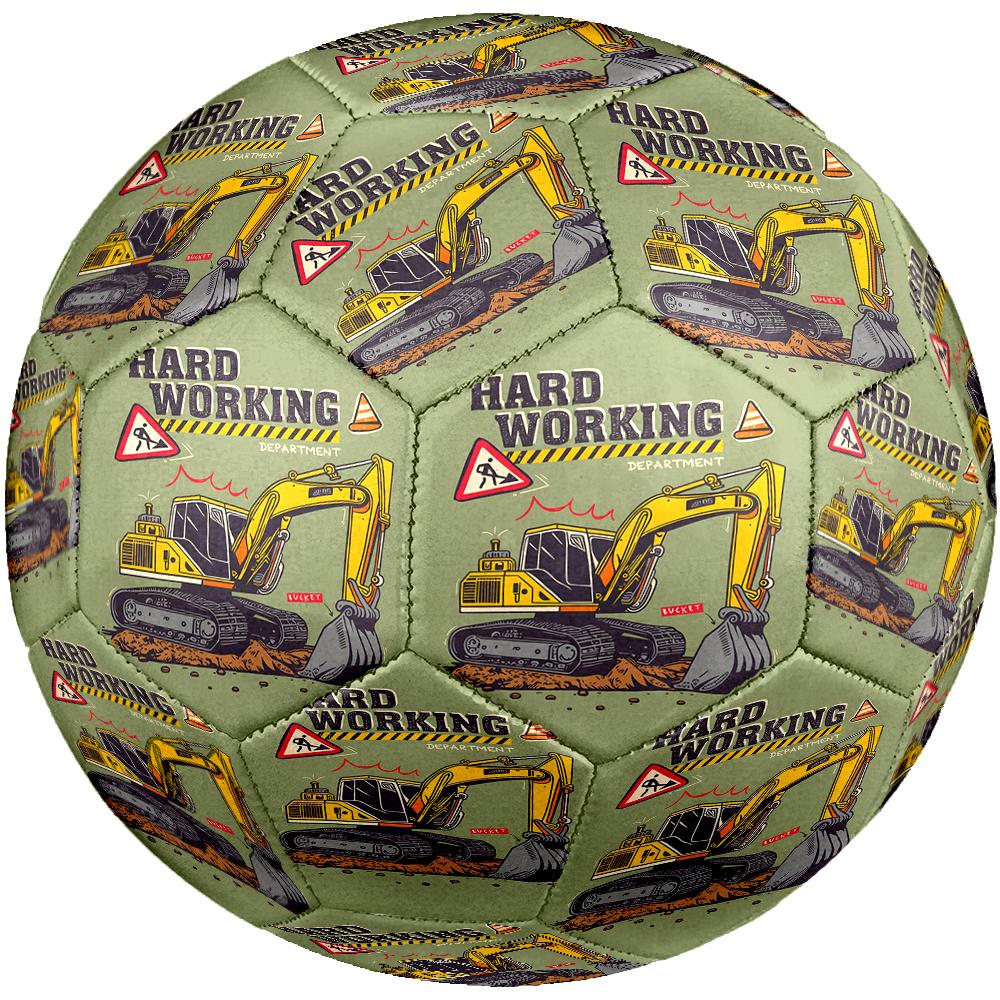 Excavator Theme Size 5 Soccer Ball, Suitable for Both Indoor and Outdoor Matches, a Gift Suitable for Everyone.