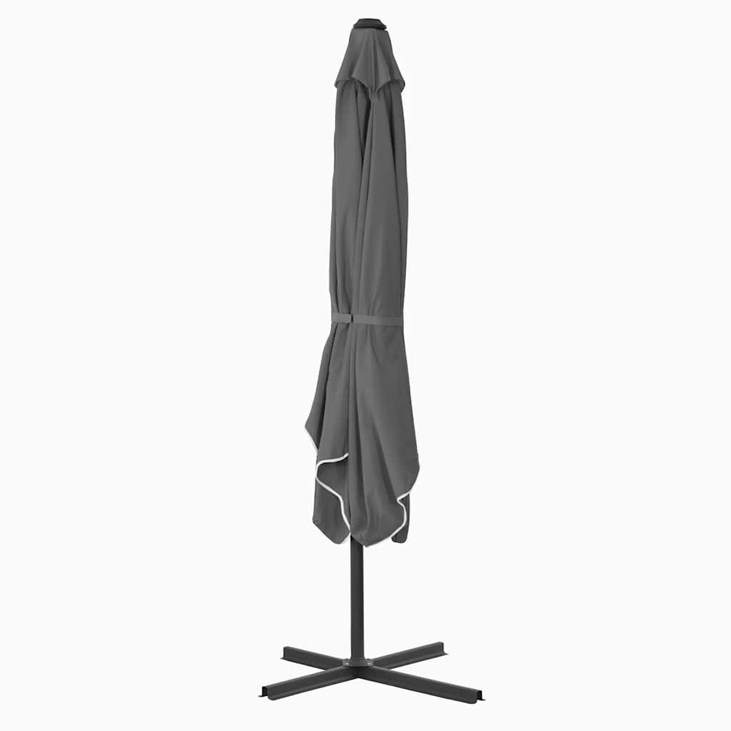 250x250 cm Anthracite Steel Mast Sun Umbrella
