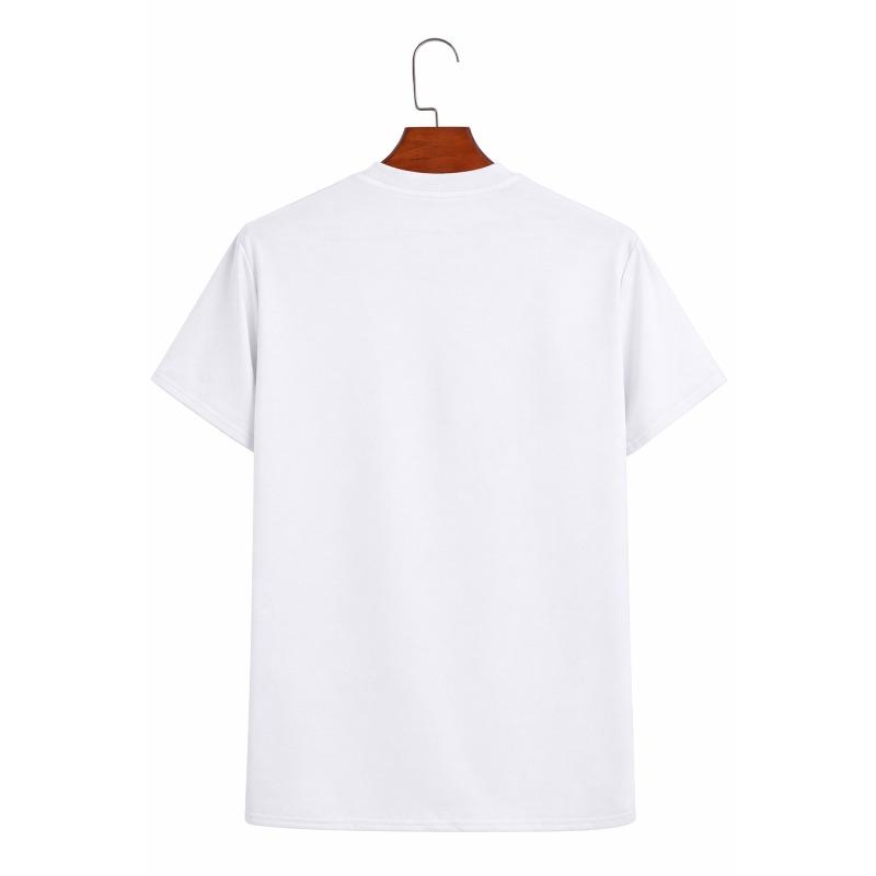 European Size Boys Round-neck Short-sleeved T-shirt with Colorful Jigsaw Pattern Print