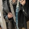 Comfortable Narrow Strip Scarf Rainbow Stripe Thin Scarf Harajuku Style Long Narrow Scarves