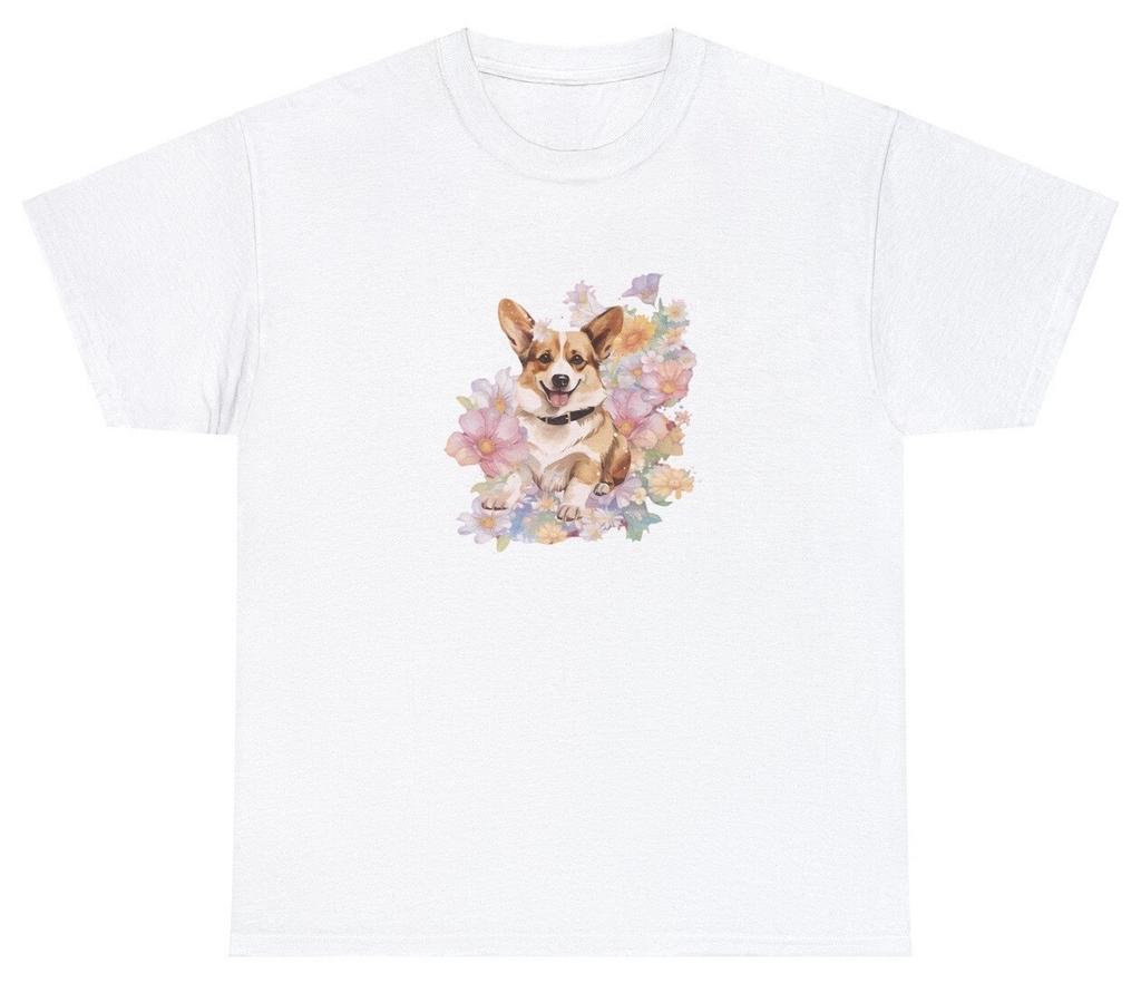 Corgi T Shirt Cute Mom Dad Dog Lover Retro Cottagecore Coquette Silly Gift Tee