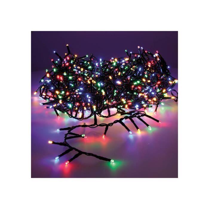 Guirlande Led Compacte Clignottante - GENERIQUE - Blanc Chaud - Multicolore 25,5m 1000l