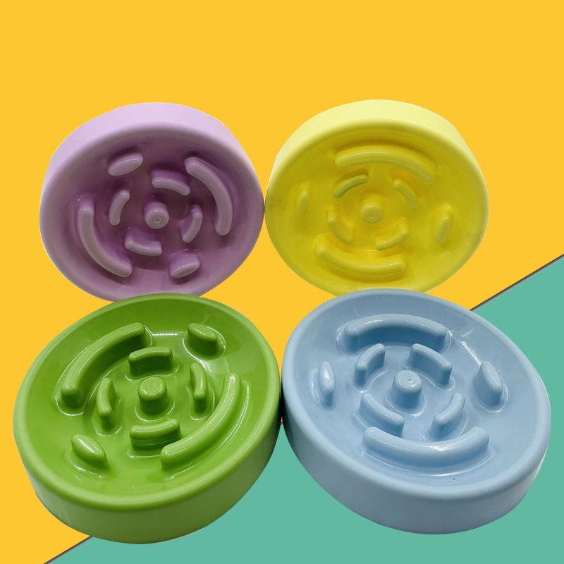 Universal Anti-Tip Slow Feeder Bowl for Cats and Dogs