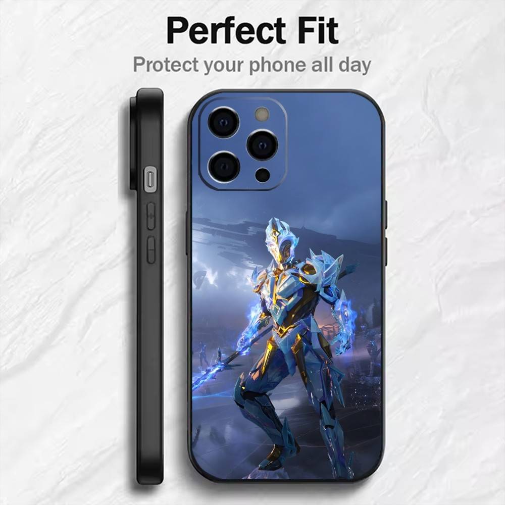 Game W-Warframe High-definition Printing Phone Case For iPhone17,16,15,14,13,12 Plus,Max Soft Silicone Black Cover