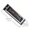 High-quality Polished 10 Hole Diatonic Harmonica - Beginner Friendly Wind Instrument