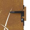 Garden Gate 85 X 175 Cm Corten Steel Grass Design