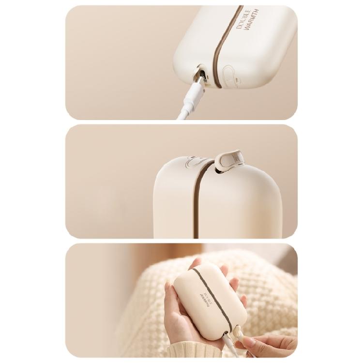 Split Design Magnetic Warmers for Winter Warmth ABS Ergonomic Grip USB Rechargeable Hand Warming Device for Cold Day