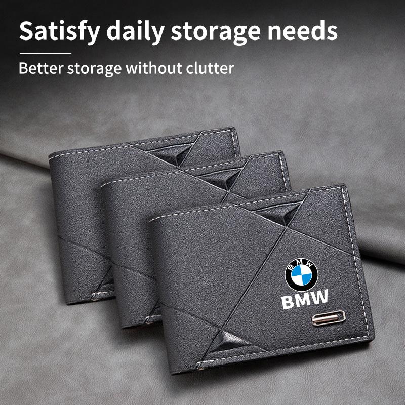 BAGE7 2026 Car Sticker Wallet Coin Purse Card Ticket Money Bag For BMW X1 X2 X3 X4 X5 X6 X7 G20 G30 6GT E46 E90 E60 F10 E39 F30 E36 F2