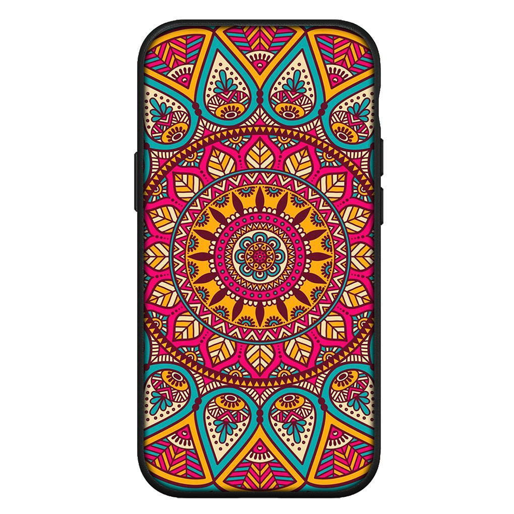 

для iPhone 16 15 Xiaomi Redmi Note 14 13 12 11 Pro Max X 8 16e Samsung Galaxy S25 S24 S23 Moto OPPO Huawei цветочный пейсли мандала цветок текстура чехол for Xiaomi Poco X6 Pro олений