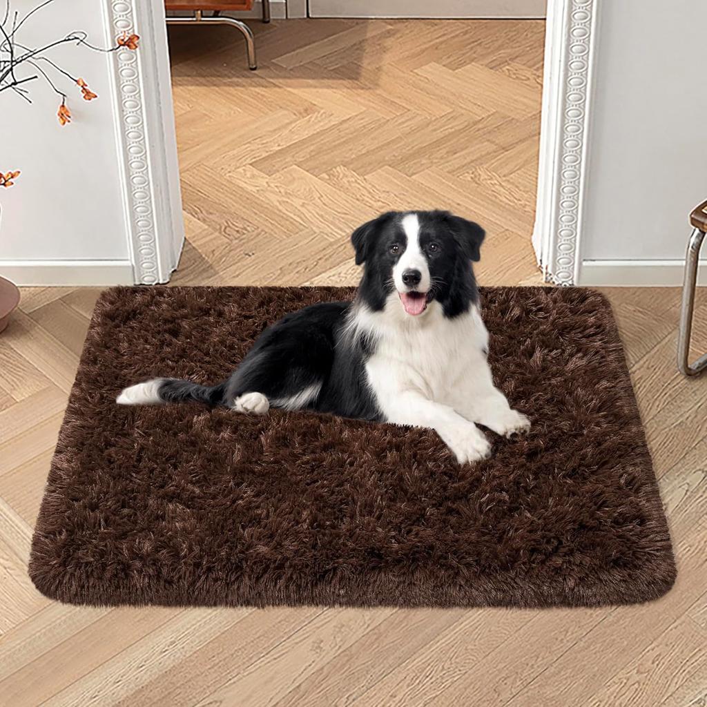 Silk And Wool Carpets Are Soft And Do Not Shed Easily. Pet Supplies Are Comfortable, With Long Plush Dog And Cat Bed Mats