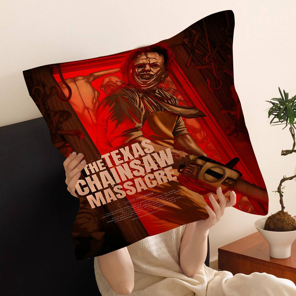 T-Texas Chainsaw Massacre Movie Cushion Cover Pillow Cover Decor Pillowcase Printed Cushion Case For Couch