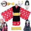 Anime Makomo Cosplay Kostým Set pro Ženy Dospělé Obsahuje Paruku Maska Kimono Uniforma Dámský Outfit Ideální na Halloween