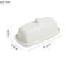 Ceramic Butter Box Dessert Plate with Lid Butter Dish Cheese Box Dim Sum Dish Snack Bowl Fruit Plate Cake Tray Butters Tray