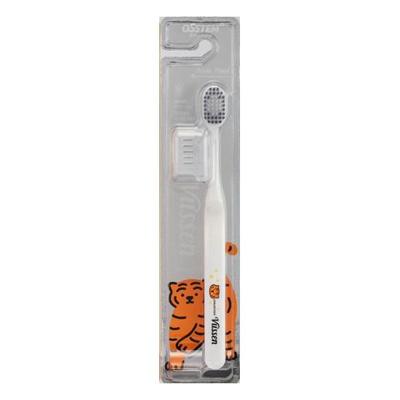 Spazzolino da denti Viewsen Plain Tiger Double Wide (bianca)