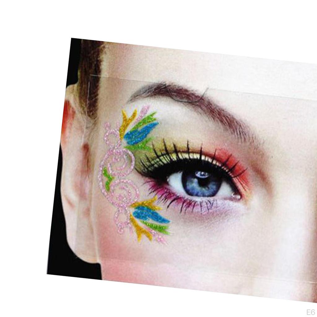 Eye Shadow Stickers Decals Festival Party Sticker Makeup for Stage Performance Masquerade