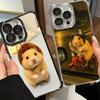 Funny Cute Pet Hamster Plating Phone Case For Xiaomi Poco X5 X6 X7 X8 Pro Max F8 Ultra F7 M8 M7 M5S Redmi 15C 15 14C 13C 13 X3 1