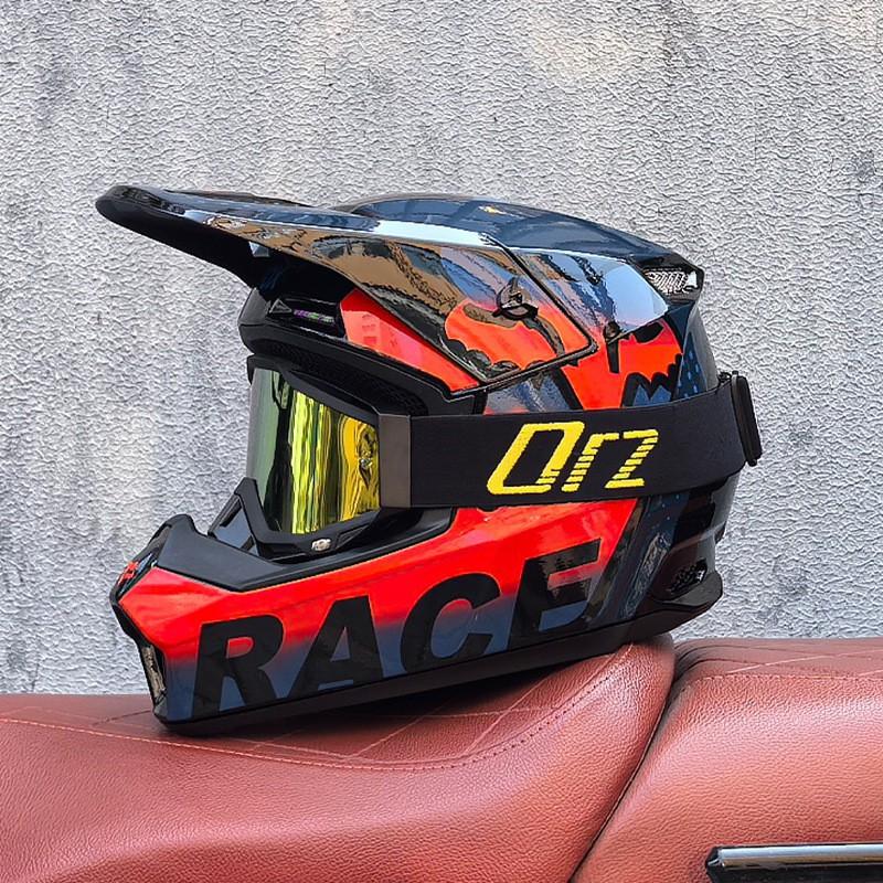 

Orz Off-road Helmets Children Teenagers Electric Bicycle Men Women Rallying Mountain Biking Downhill M