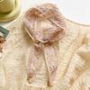 Lace silk scarf women's spring and autumn summer fashion versatile long hollow decorative headband