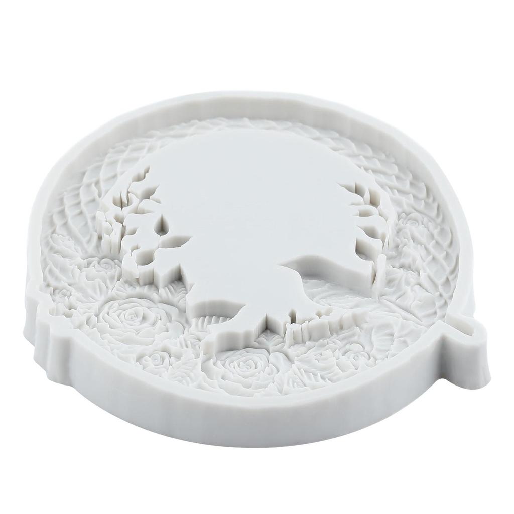 Bird Photo Frame Silicone Mold Picture Frame Fondant Molds Cake Decorating Tools Cupcake Topper Candy Resin Clay Chocolate Gumpaste Mold